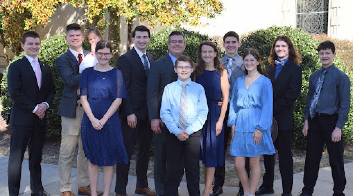 The Kararo Family is a local homeschooling family that leverages Waubonsee Community College’s dual credit program to get a head start on college. Collectively, the family has obtained over 250 college credits over more than a decade. Back Row (L to R): Adam Kararo, Ethan Kararo, Noah Kararo, Jeff Kararo, Dawn Kararo, Luke Kararo, Paul Kararo, Daniel Kararo Front Row (Left to Right): Mary Kararo, Ray Kararo, Grace Kararo