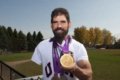 Joe Berenyi - former Chiefs baseball player and Waubonsee graduate won a gold, silver and bronze medal in the 2012 Paralympic Games in London