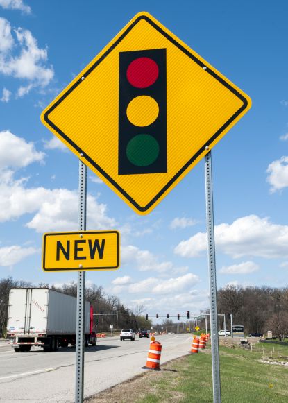 New Traffic Light Sign