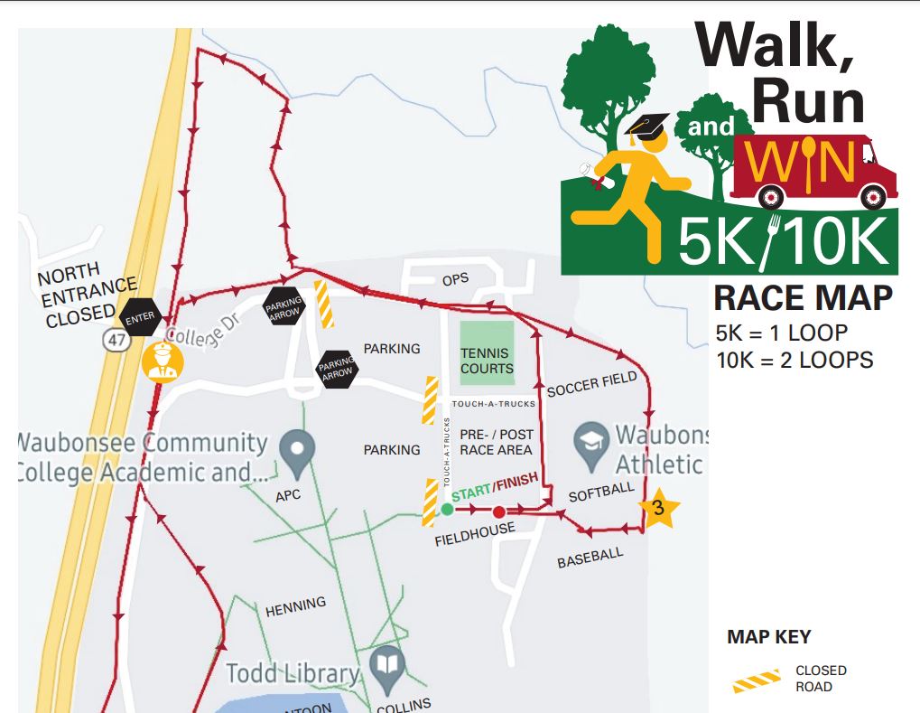 5k and 10k Race Map Cover Image