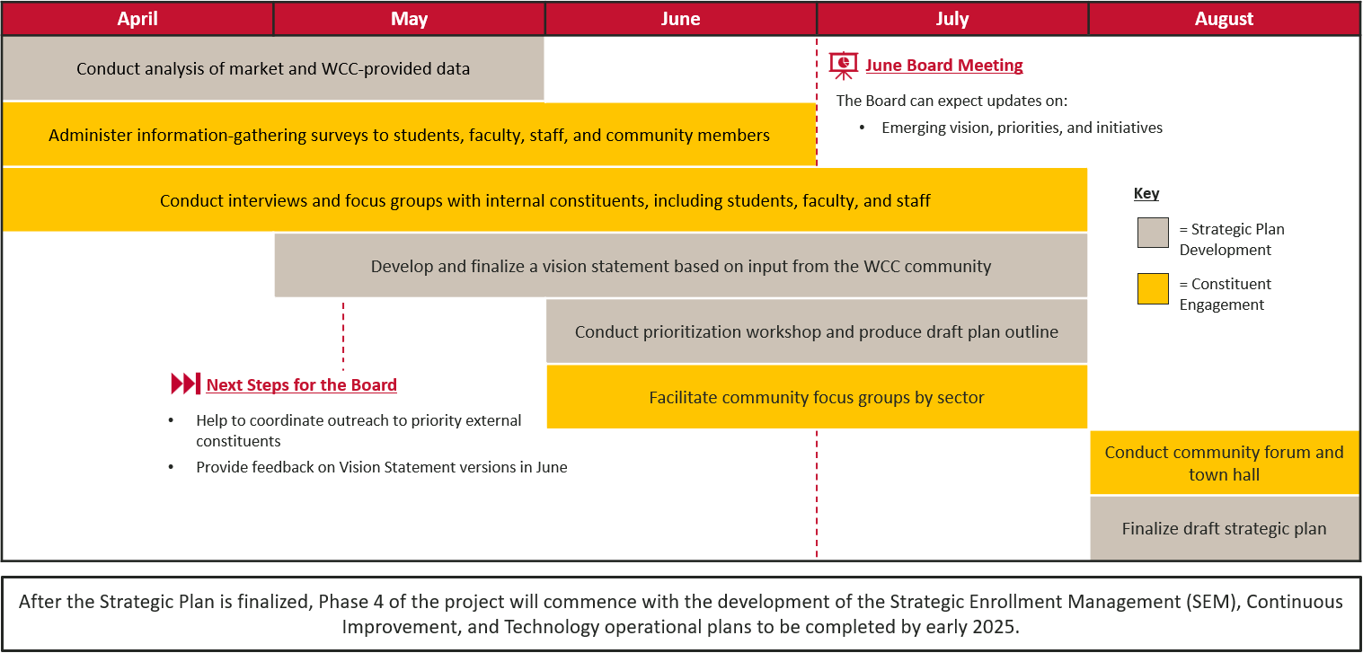 Strategic Plan Project Timeline