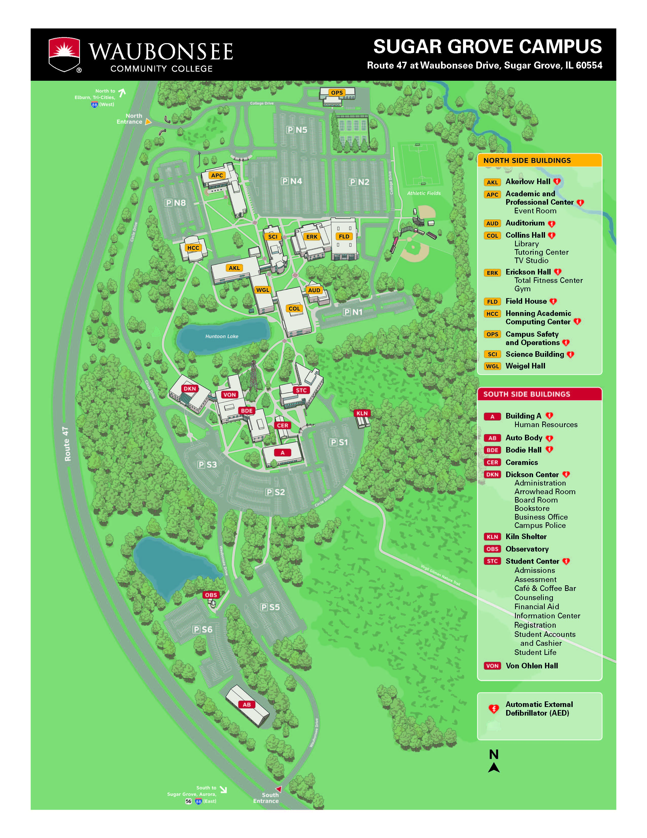 Sugar Grove Campus Map