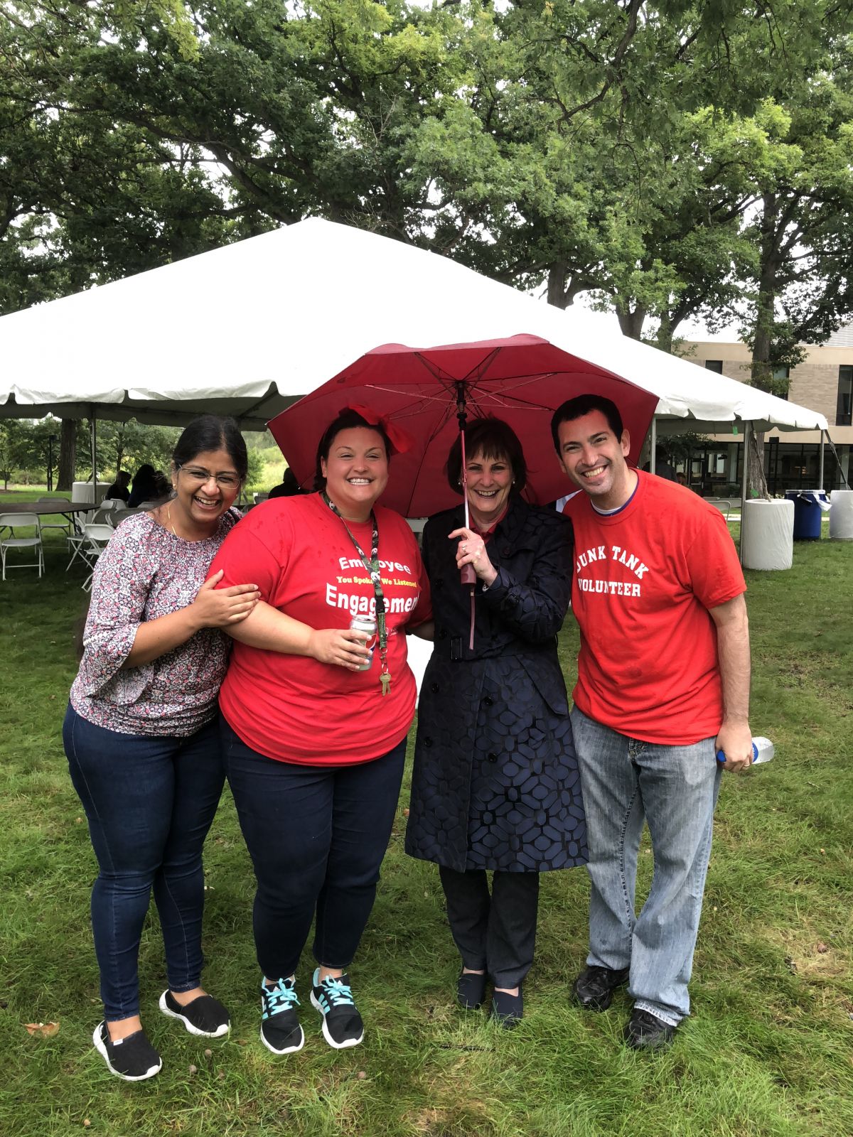 Dr. Sobek with faculty members, Dr. Pratima Jindal, Dani Fischer, and Steve Zusman in 2018.