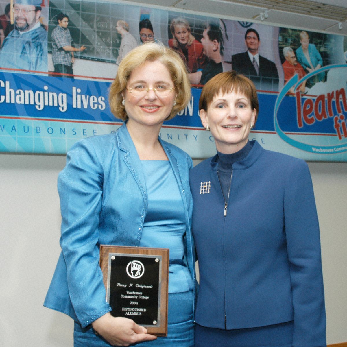 Dr. Sobek with Distinguished Alumnus 