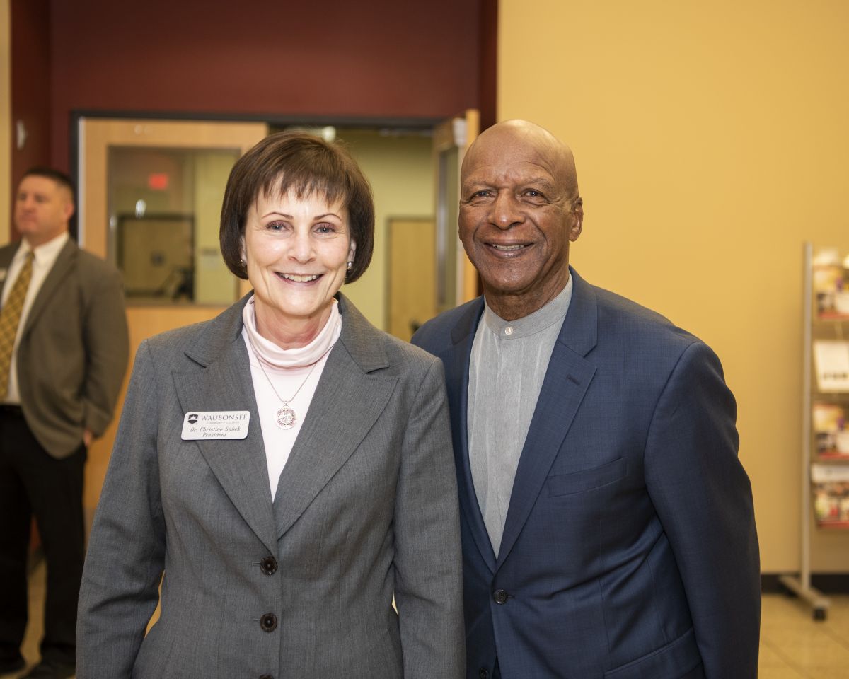 Dr. Pritzker with Secretary White 