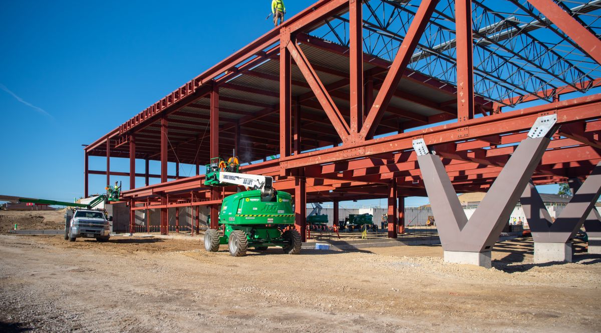 TEC building under construction