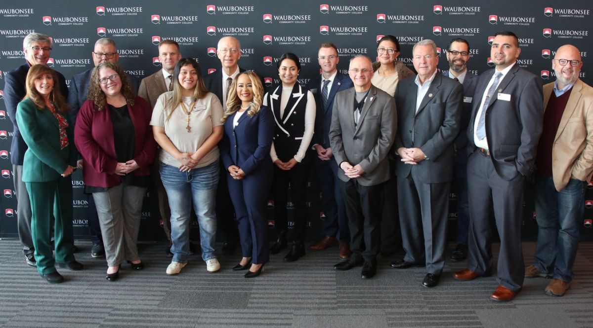 Group photo from Waubonsee Community College’s Inaugural Legislative Roundtable
