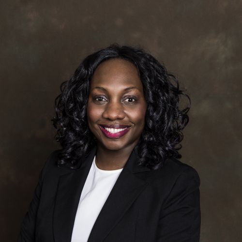 Portrait of Angela Nwalie; student trustee