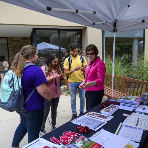 Dr. Sobek at Welcome Tent