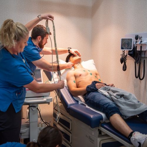 nursing students in hospital