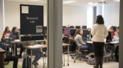 Psychology Students Classroom Instuctor Heather LaCost