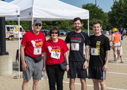 Dr. Sobek with family at 5K